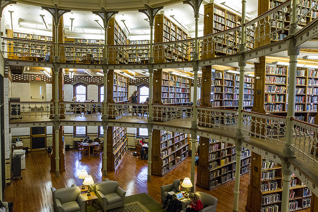 Photo of beautiful Linderman Library